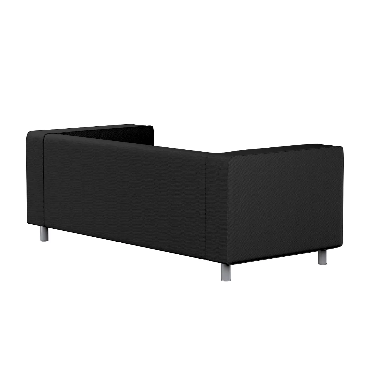 Bezug für Klippan 2-Sitzer Sofa, schwarz, Sofahusse, Klippan 2-Sitzer, Etna günstig online kaufen