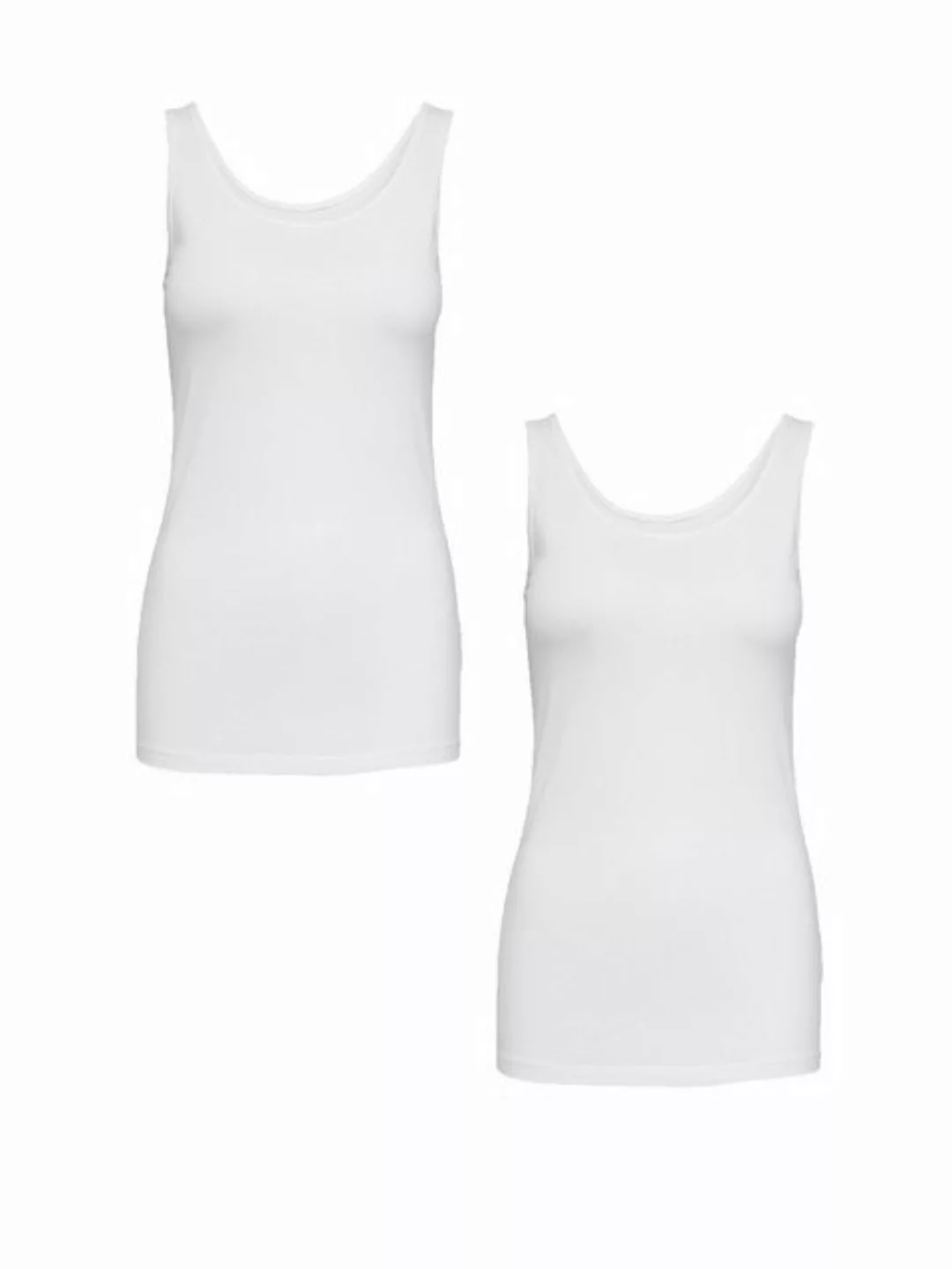 JACQUELINE de YONG Shirttop Tank Top 2-er Stück Pack Ärmelloses Basic Shirt günstig online kaufen