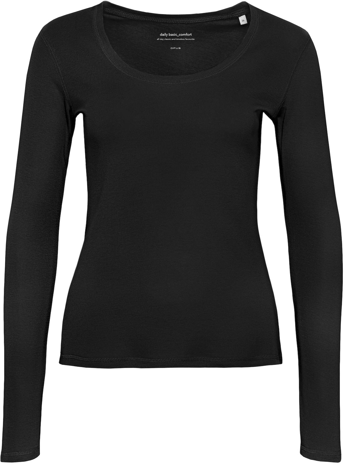 OPUS Langarmshirt Sorana black günstig online kaufen