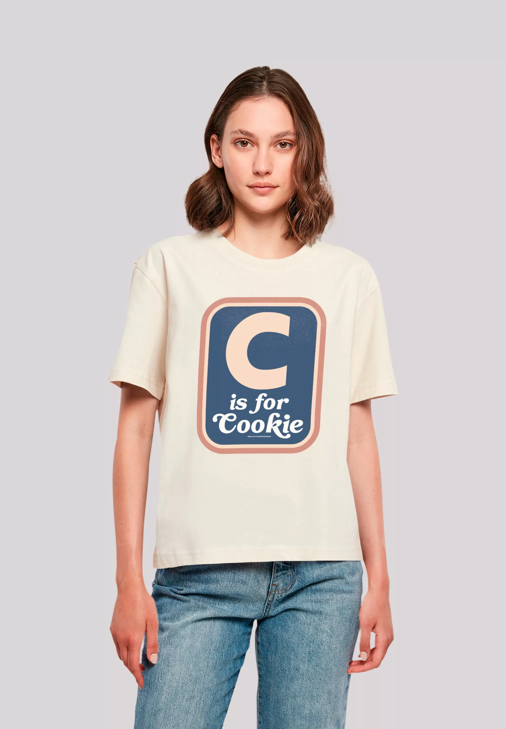 F4NT4STIC T-Shirt "Sesamstraße C is for Cookie", Premium Qualität, Weihnach günstig online kaufen