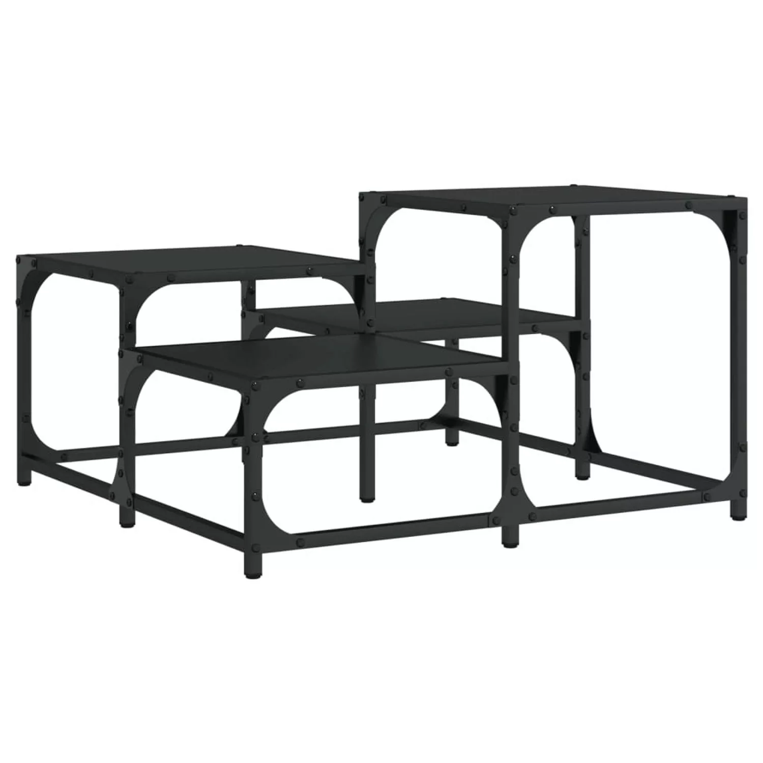 vidaXL Couchtisch Schwarz 68x68x40 cm Holzwerkstoff günstig online kaufen