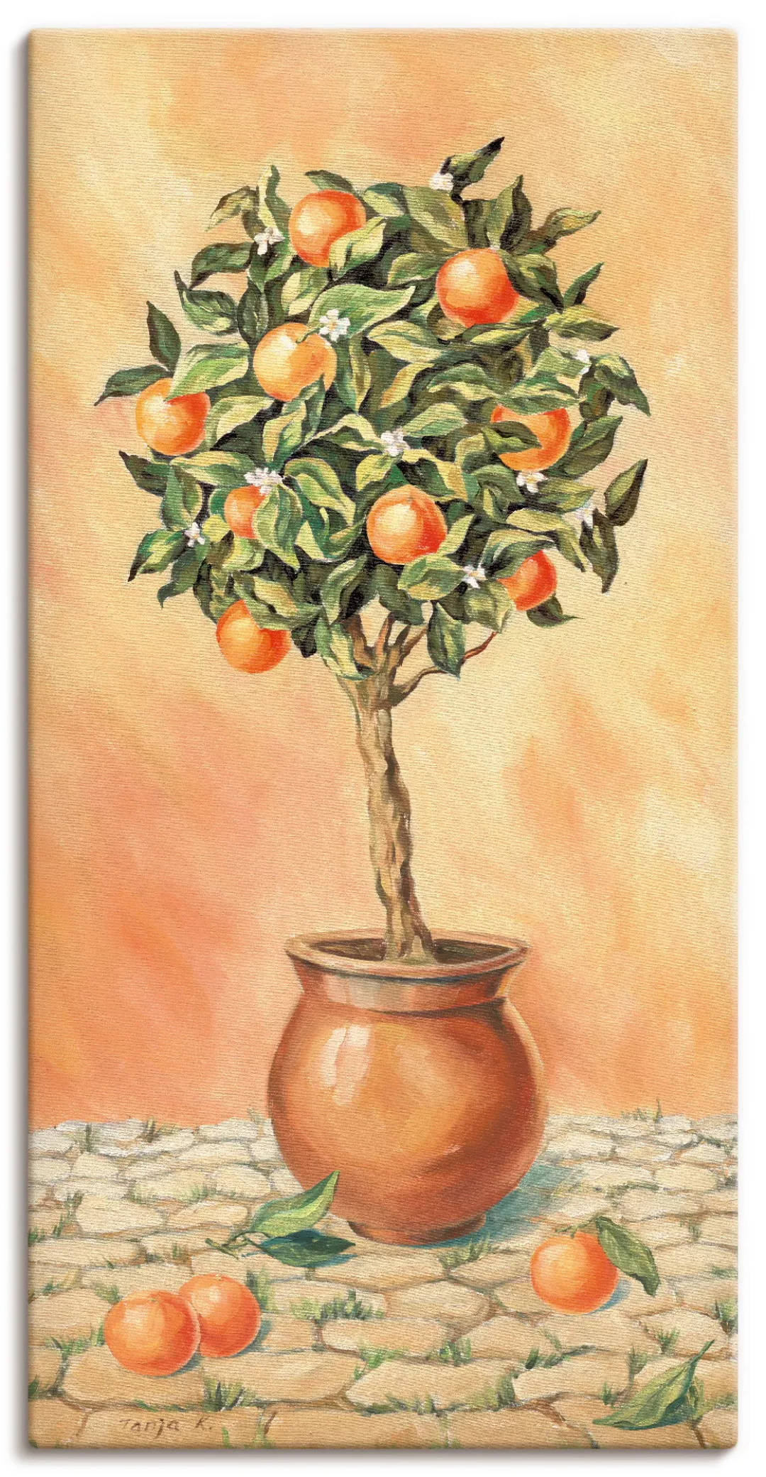 Artland Wandbild »Orangenbaum I«, Pflanzen, (1 St.) günstig online kaufen