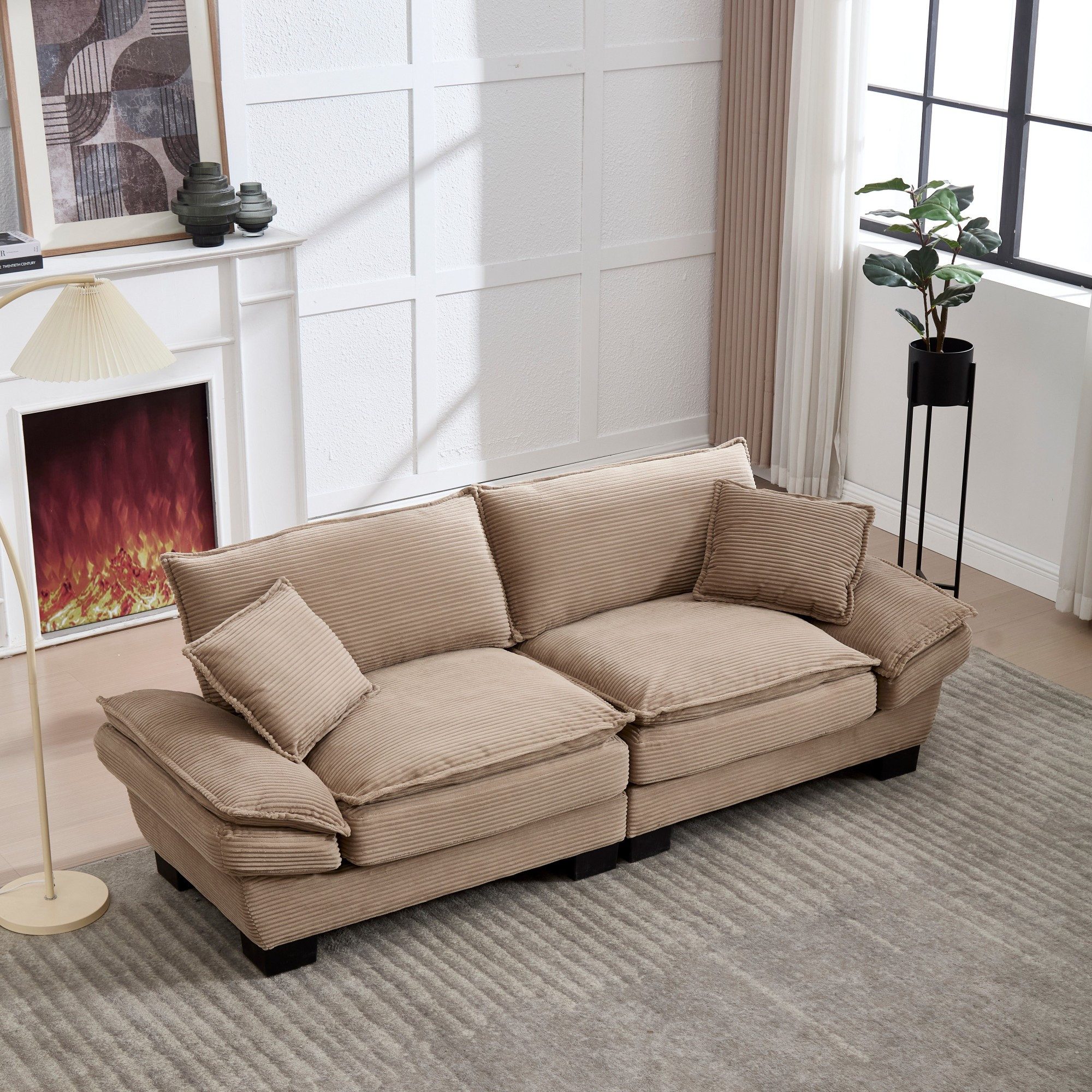 LVHOM Loungesofa 224x81x81 cm, 2er-Sofa mit günstig online kaufen
