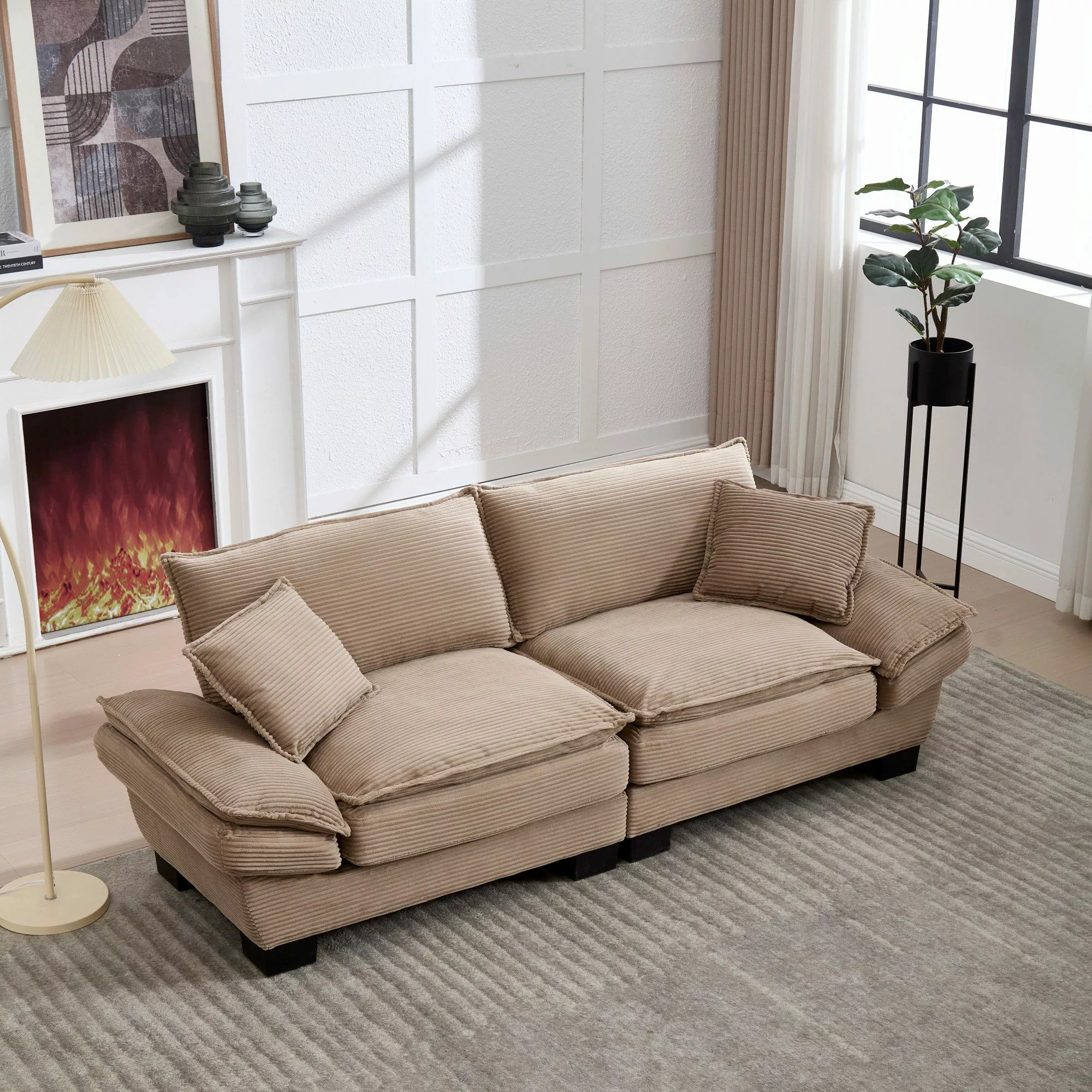 LVHOM Loungesofa 224x81x81 cm, 2er-Sofa mit günstig online kaufen