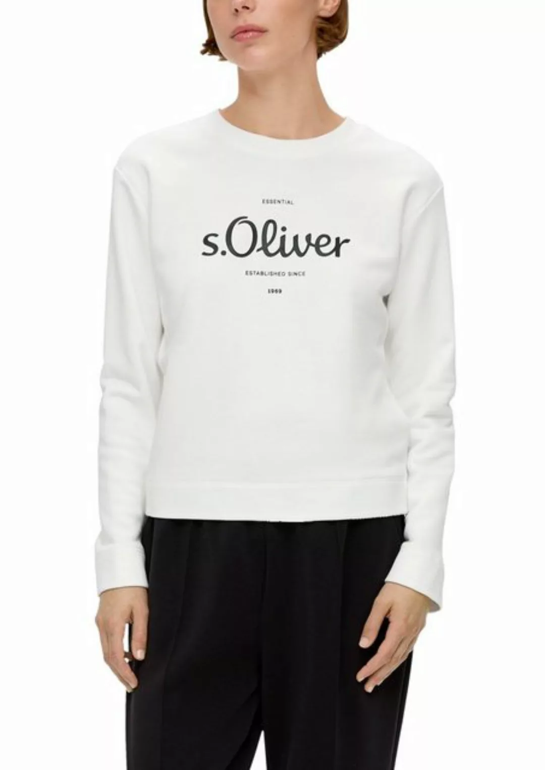 s.Oliver Sweatshirt mit dem Logonamen vorne günstig online kaufen