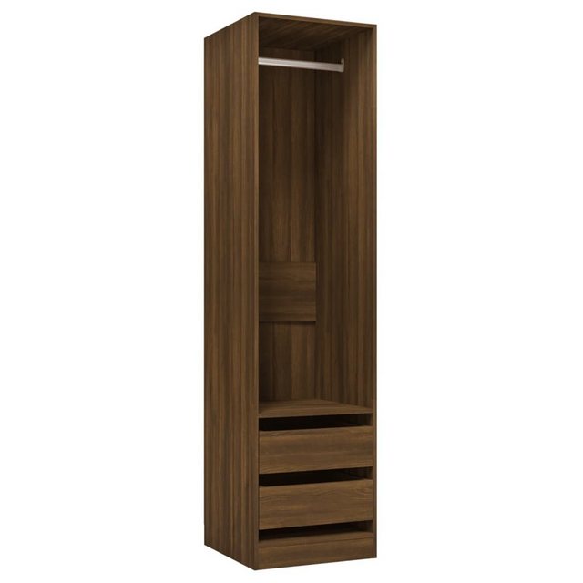 furnicato Kleiderschrank mit Schubladen Braun Eichen-Optik 50x50x200 cm (1- günstig online kaufen