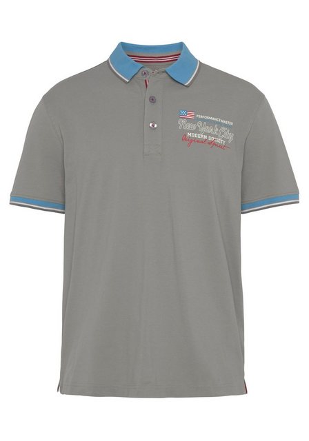 Man's World Poloshirt mit kleinem Brustprint günstig online kaufen