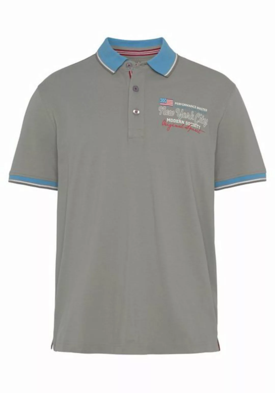 Mans World Poloshirt, Kurzarm, lässige Passform, bedruckt, Polokragen günstig online kaufen