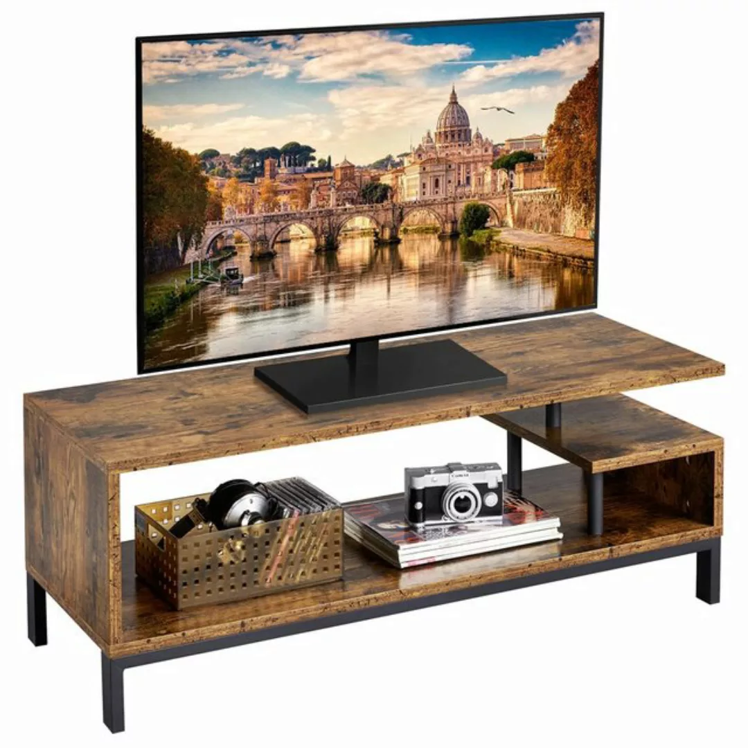 Yaheetech TV-Schrank Fernsehschrank 106×39,5×40cm, Stahlgestell, Industries günstig online kaufen