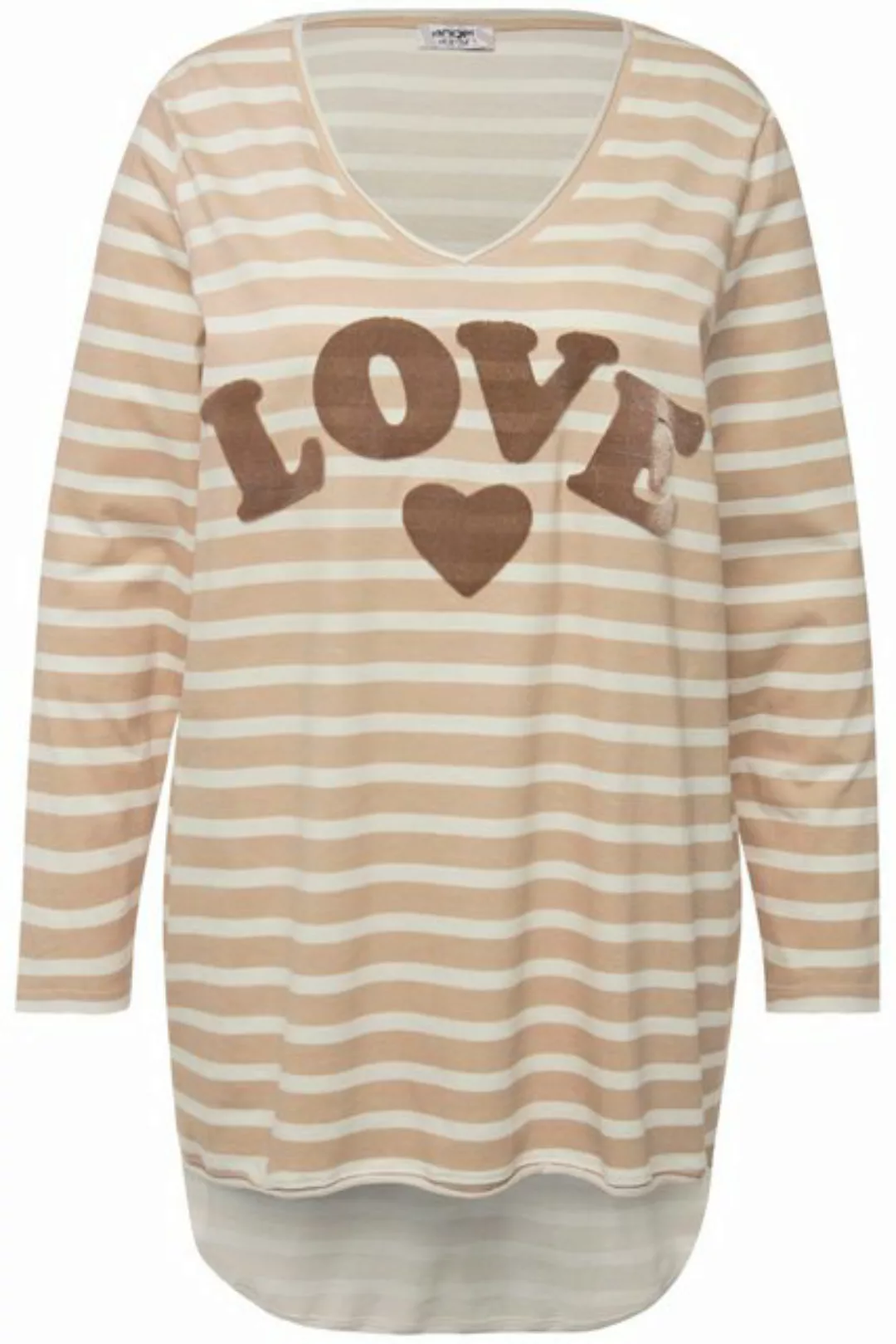 Angel of Style Longshirt Longshirt geringelt LOVE Druck Langarm günstig online kaufen