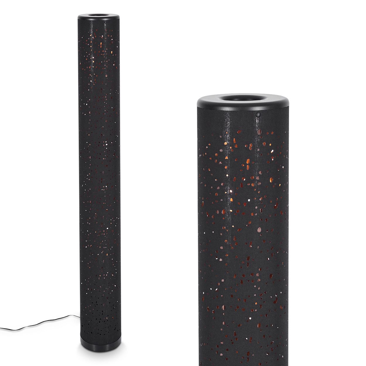 hofstein Stehlampe »Laerru« runde Bodenlampe aus günstig online kaufen