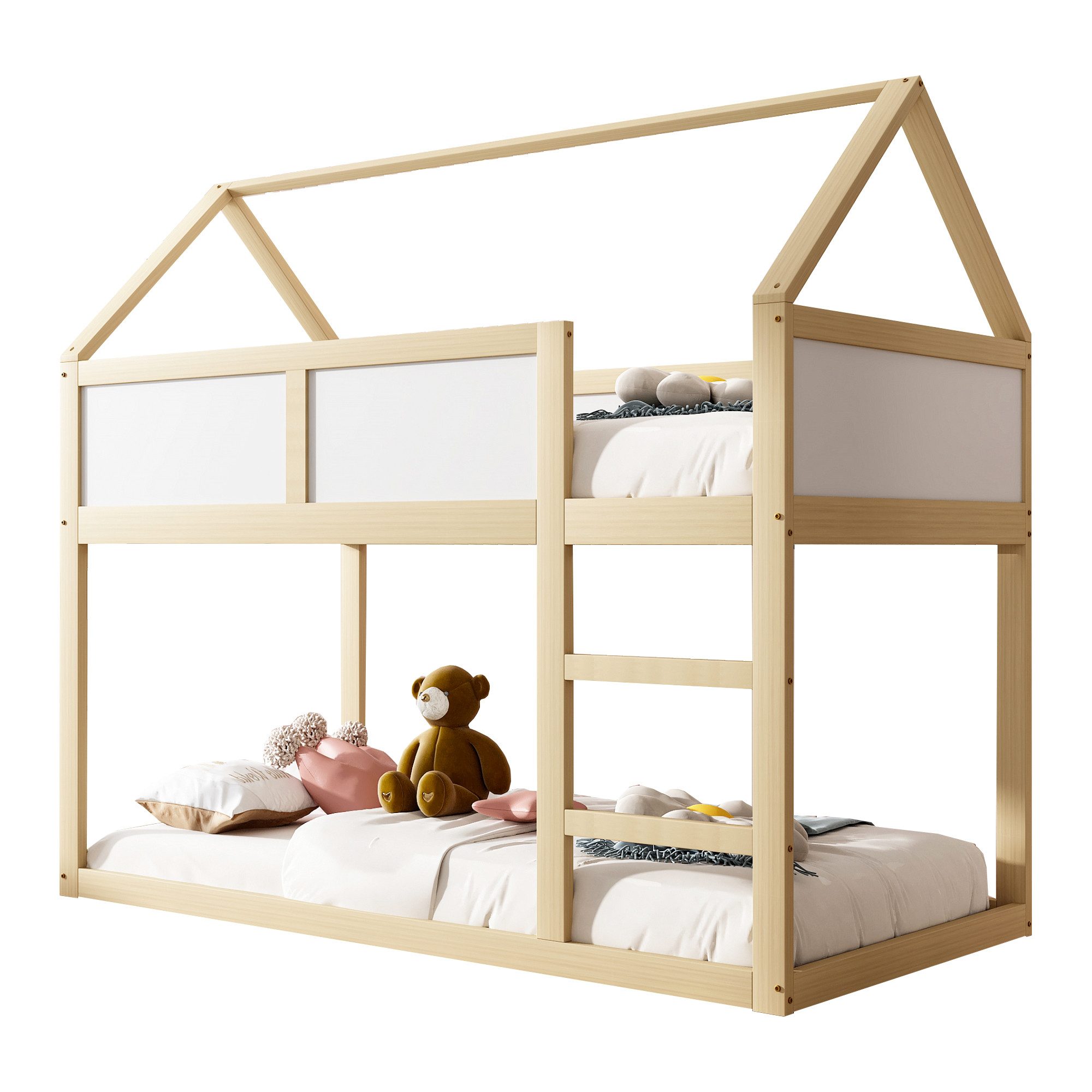 Flieks Etagenbett, Hochbett Kinderbett Einzelbett 90x200cm günstig online kaufen