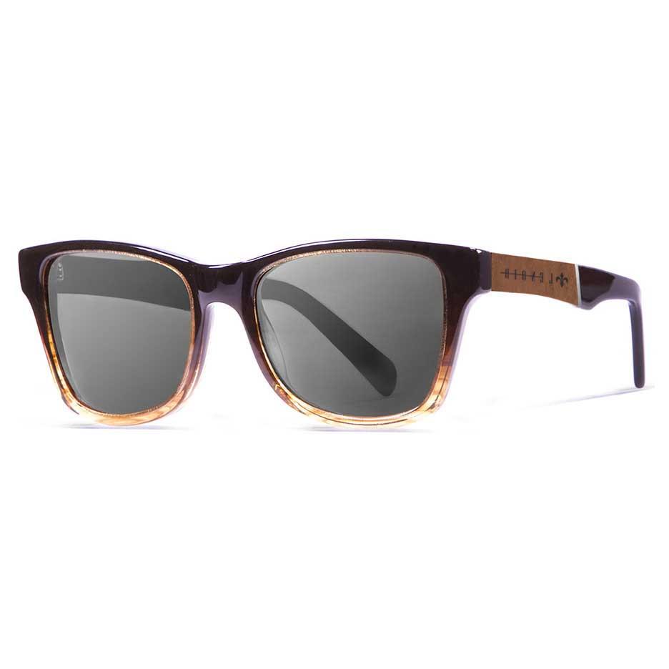 Lenoir Eyewear Marius Sonnenbrille Grey/CAT3 Shiny Black & Stripped Frame. günstig online kaufen