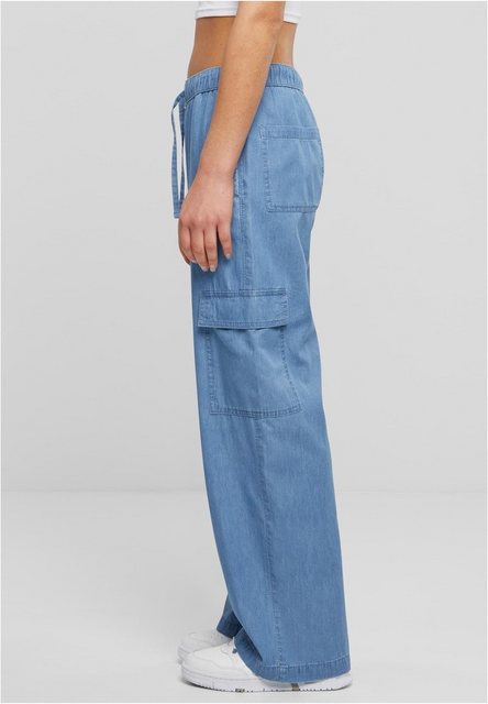 URBAN CLASSICS Cargohose Ladies Light Denim Cargo Pants günstig online kaufen