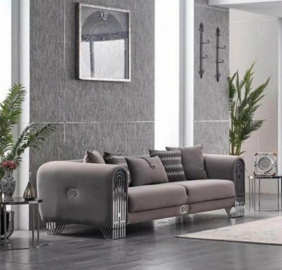 JVmoebel 3-Sitzer Elegante Stoffcouch Polster Sofa Möbel Wohnzimmer Möbel T günstig online kaufen