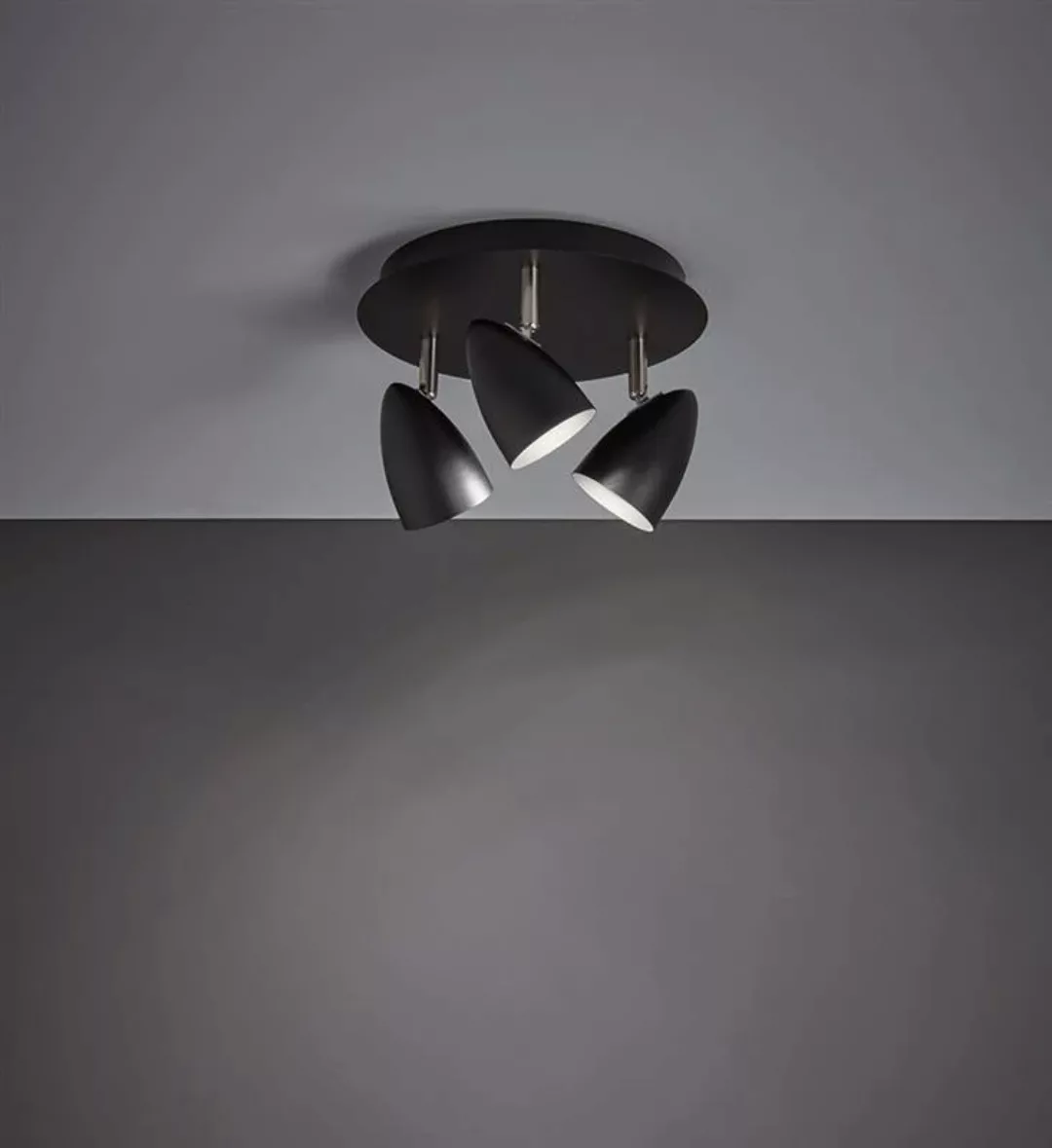 Deckenlampe Ciro mit verstellbaren Spots, schwarz günstig online kaufen