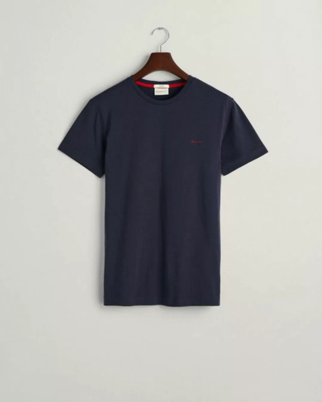 Gant T-Shirt CONTRAST LOGO SS T-SHIRT Kontrastfarbene Markenstickerei günstig online kaufen