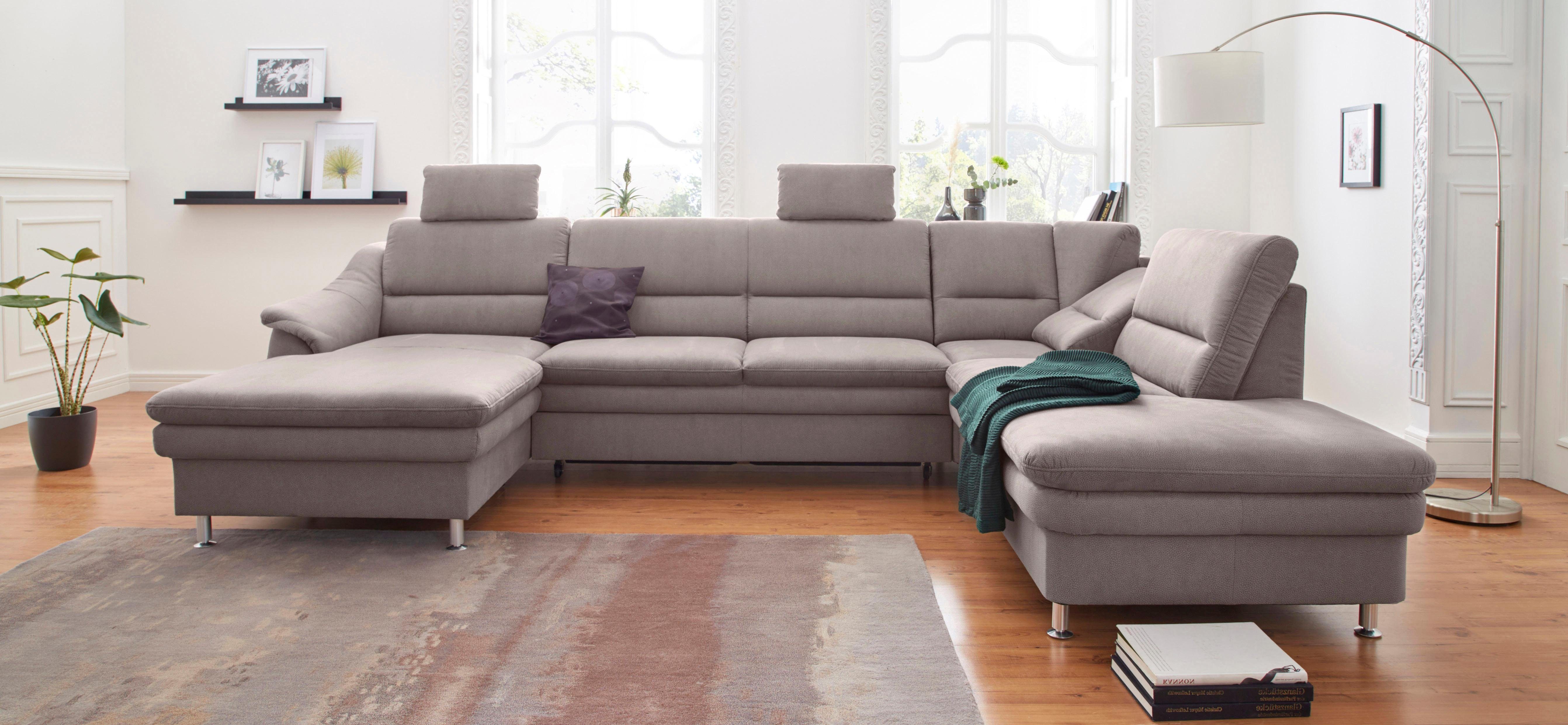 sit&more Wohnlandschaft "Cardoso U-Form", mit Federkern und Kopfstützen, mi günstig online kaufen