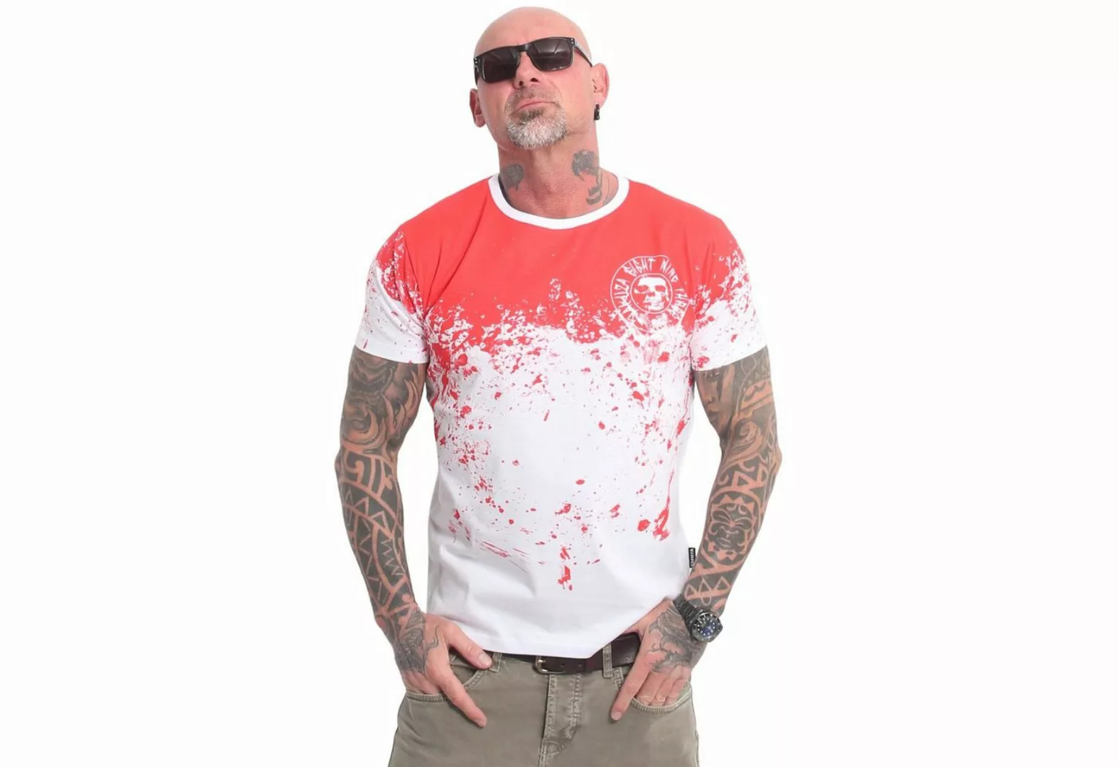 YAKUZA T-Shirt Splash Allover günstig online kaufen