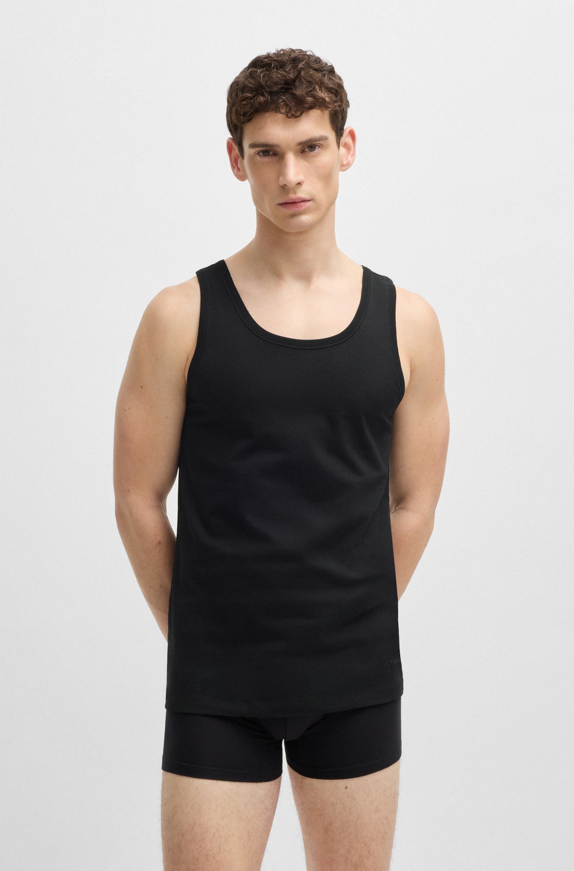 BOSS Unterhemd Tank Top 3P CO günstig online kaufen
