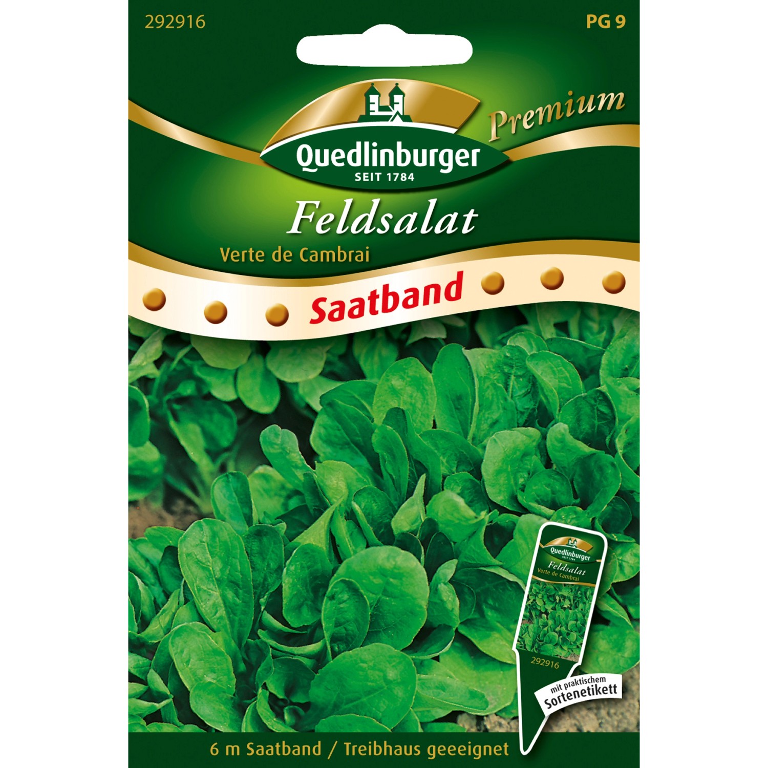 Quedlinburger Feldsalat Verte de Cambrai Saatband günstig online kaufen