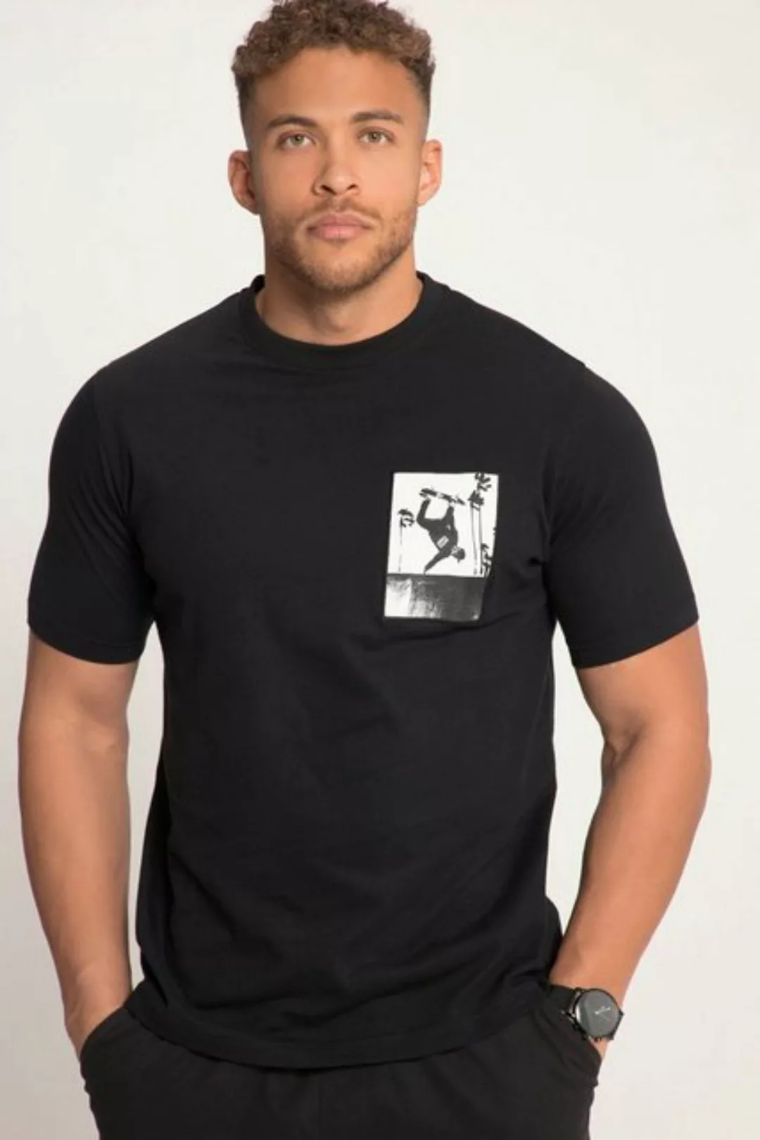STHUGE T-Shirt STHUGE T-Shirt Halbarm Foto Print bis 8 XL günstig online kaufen