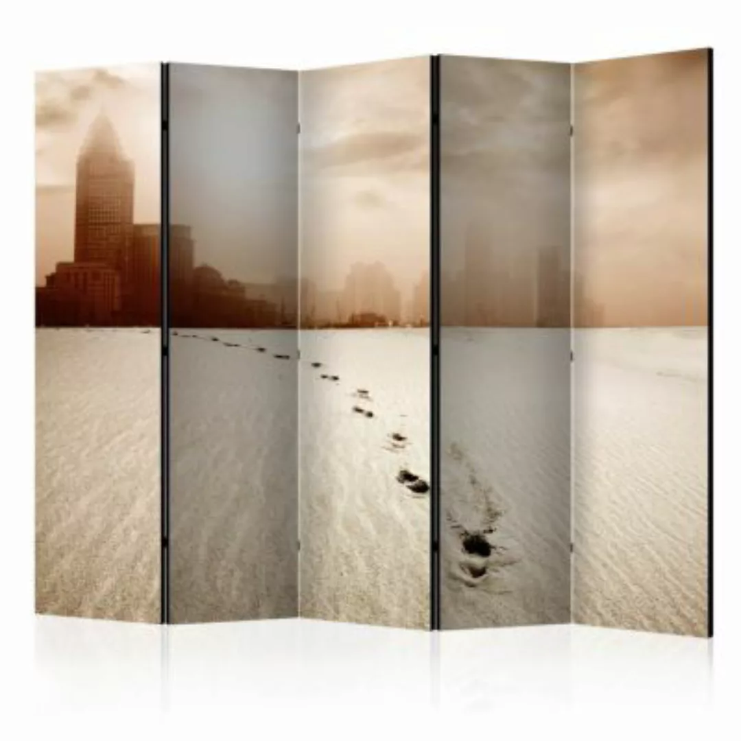 artgeist Paravent A path to a big city II [Room Dividers] sand Gr. 225 x 17 günstig online kaufen