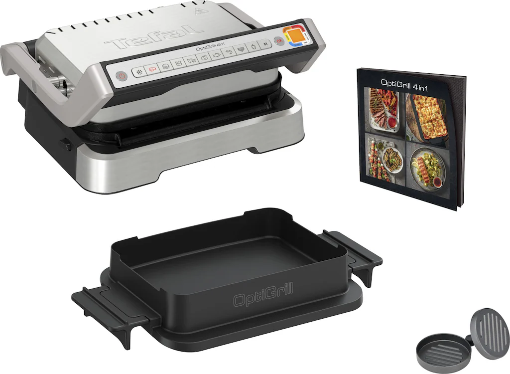 Tefal Kontaktgrill "GC774HP OptiGrill 4in1", 2100 W, inkl. Backschale, aufk günstig online kaufen