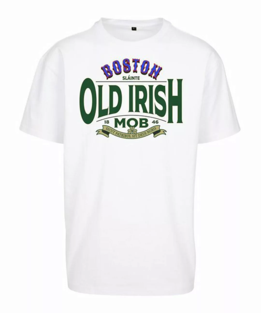 Mister Tee T-Shirt Mister Tee Old Irish Mob Oversized T-Shirt Baumwolle günstig online kaufen