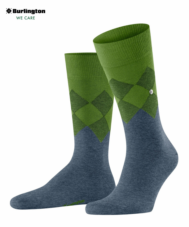 Burlington Hampstead Herren Socken, 40-46, Blau, Baumwolle, 21912-666102 günstig online kaufen