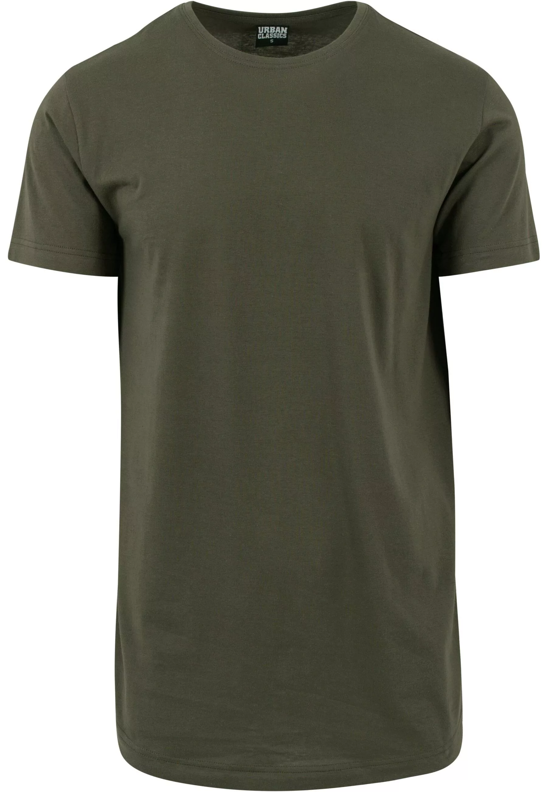 URBAN CLASSICS Kurzarmshirt "Urban Classics Herren Shaped Long Tee" günstig online kaufen