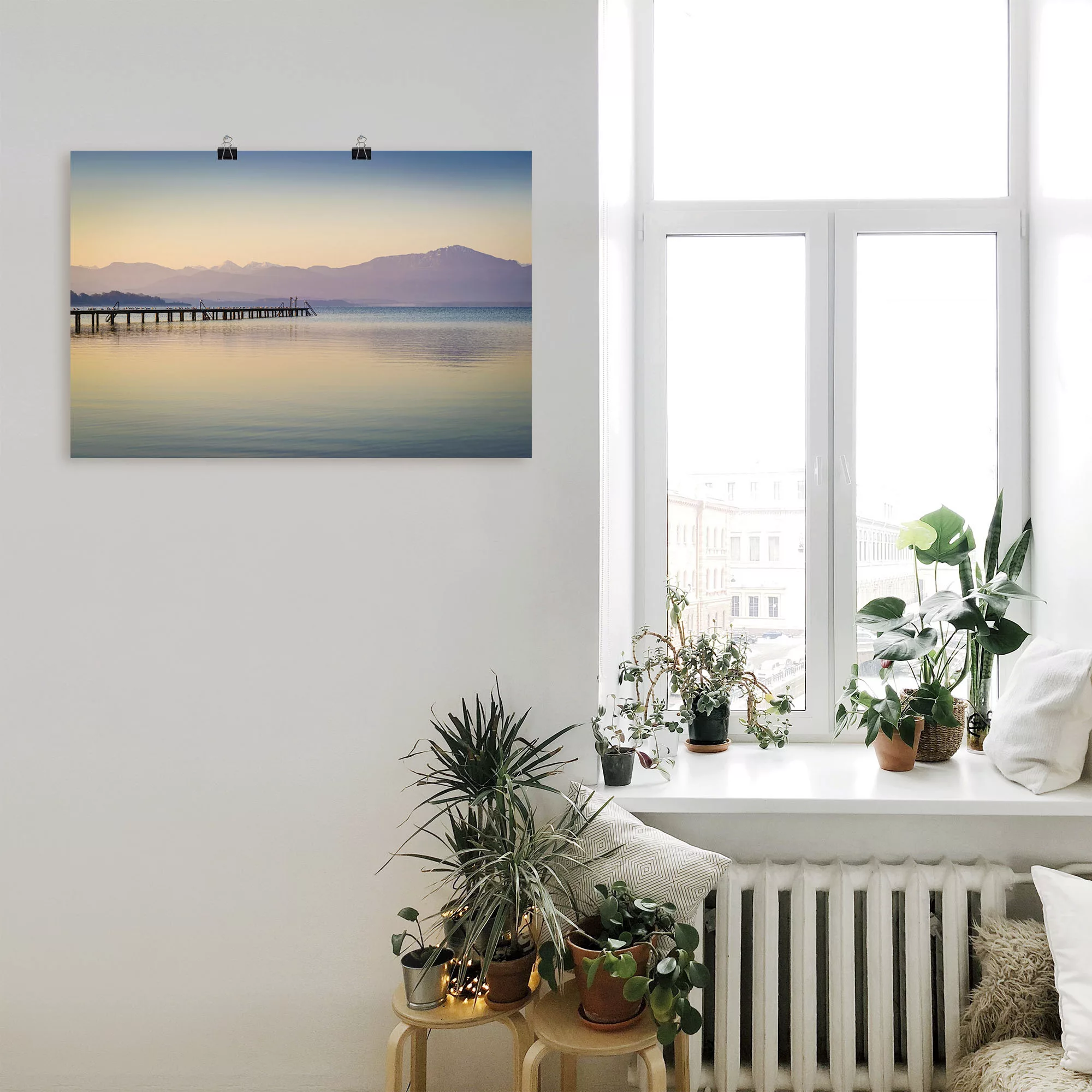 Artland Wandbild »Morgen am Chiemsee«, Seebilder, (1 St.), als Alubild, Out günstig online kaufen