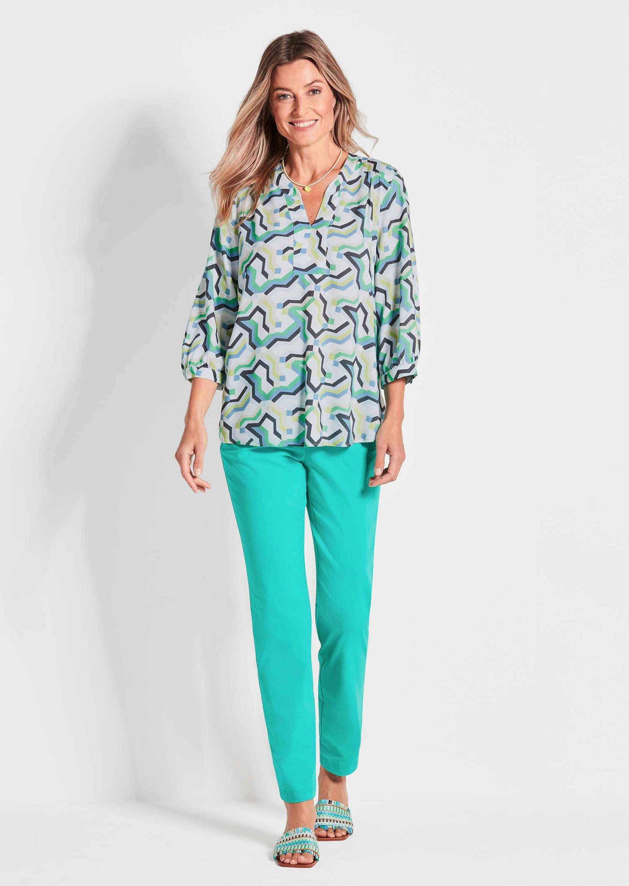 GOLDNER Tunika Mit Allover-Print in Tunikaform, günstig online kaufen