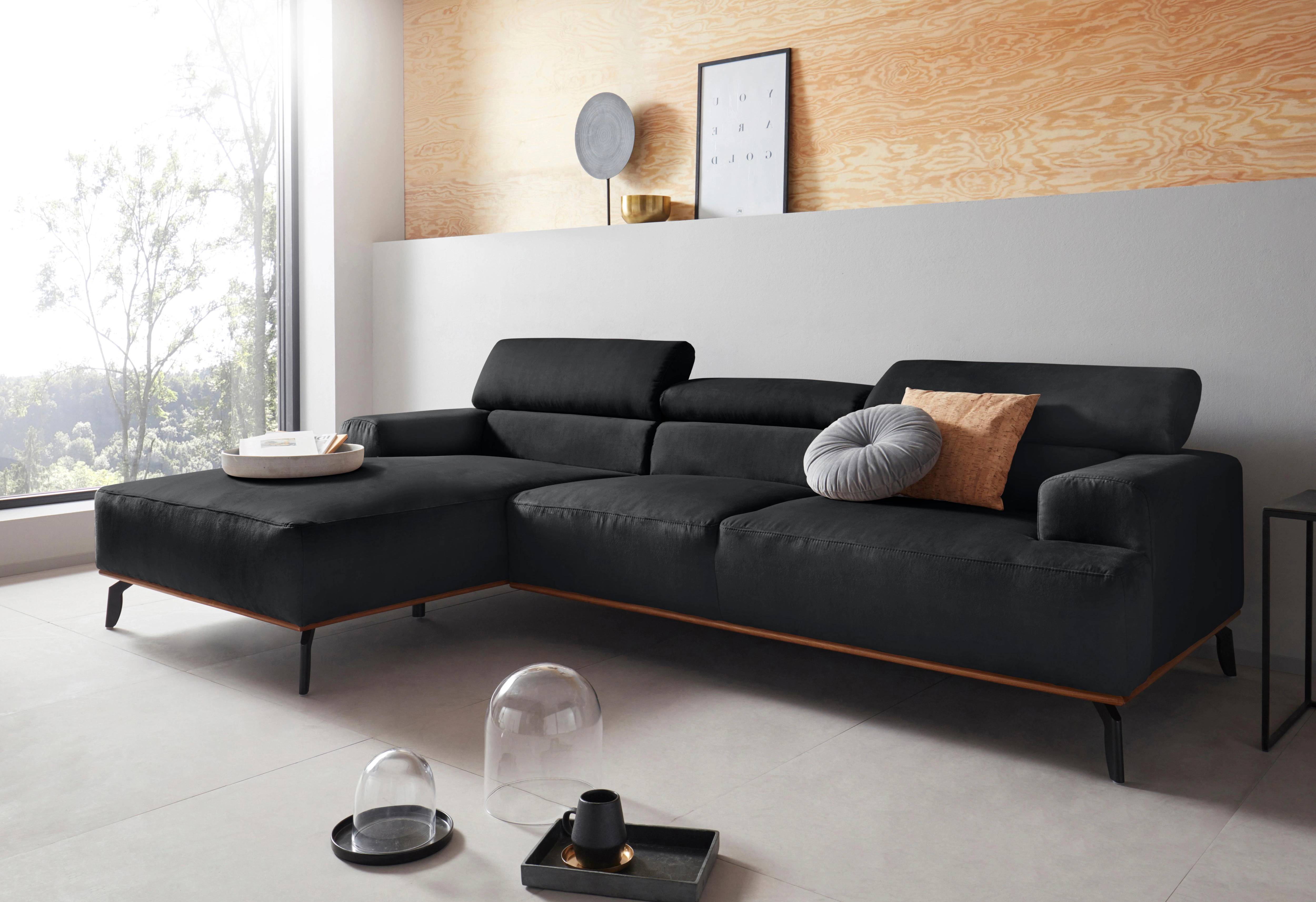 Places of Style Ecksofa "Carlo L-Form", Kopfteilverstellung günstig online kaufen