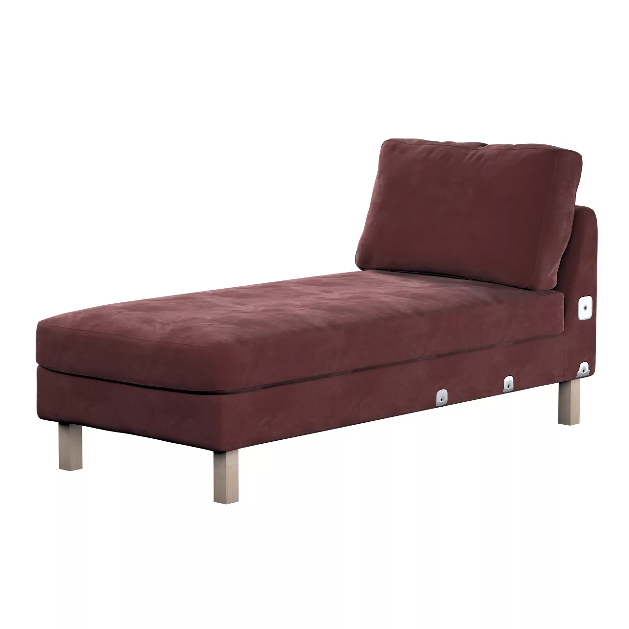 Bezug für Karlstad Recamiere Zustellsofa, kurz, bordeaux, Bezug für Karlsta günstig online kaufen