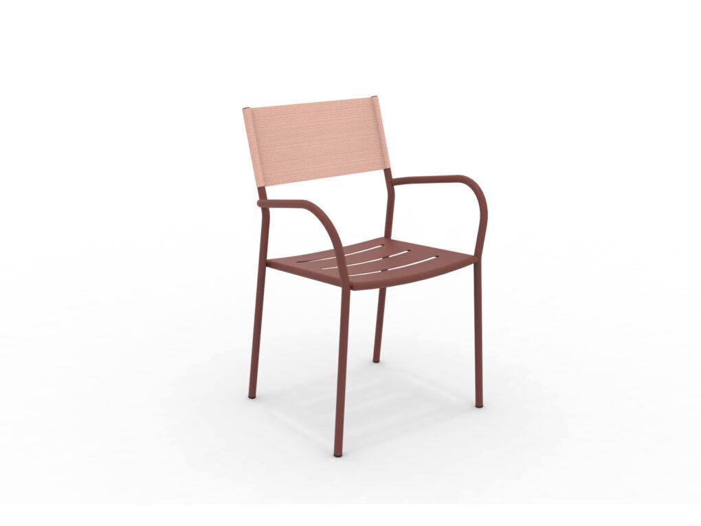 Vera Outdoorsessel stapelbar Terracotta, Ocre günstig online kaufen