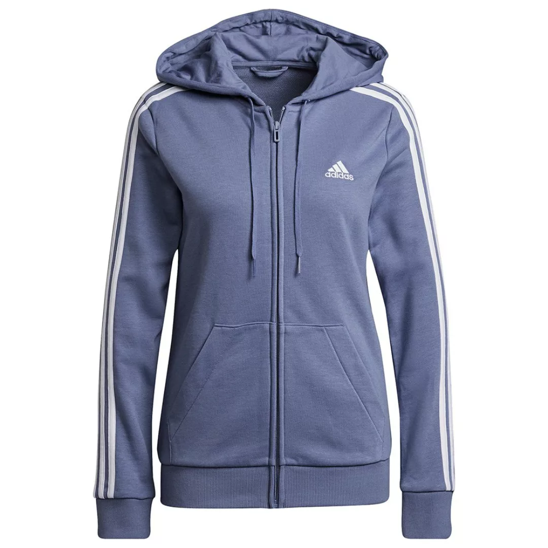 Adidas 3 Stripes Ft Sweatshirt Mit Reißverschluss XS Orbit Violet / White günstig online kaufen