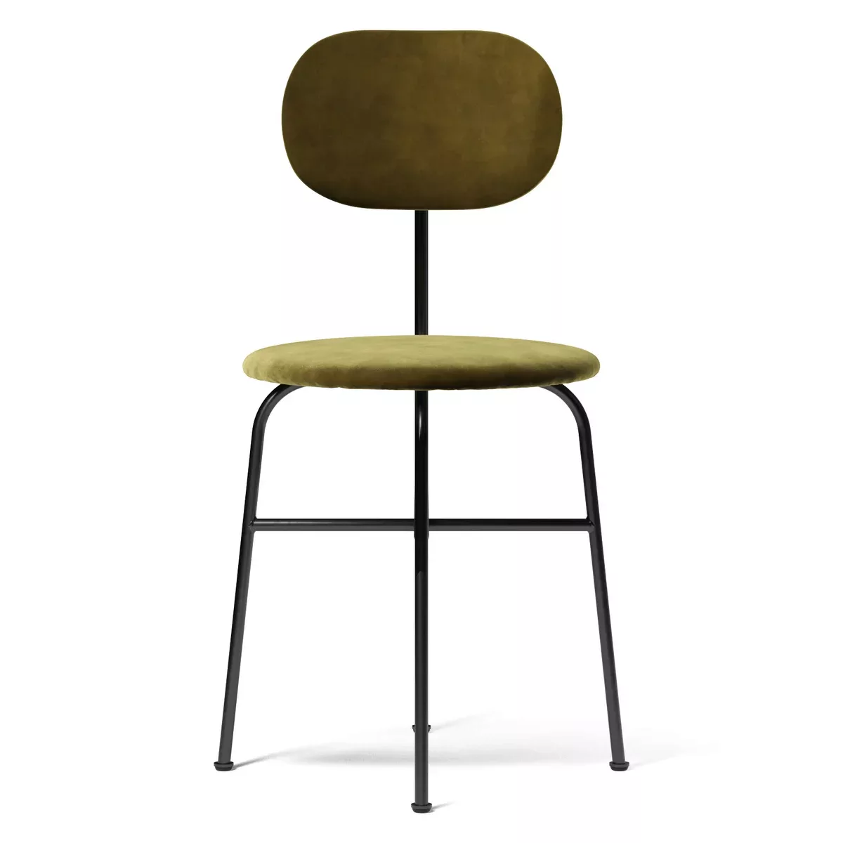 Menu - Afteroom Dining Chair gepolstert - grün/Samt/BxHxT 45.5x80x51cm/Gest günstig online kaufen