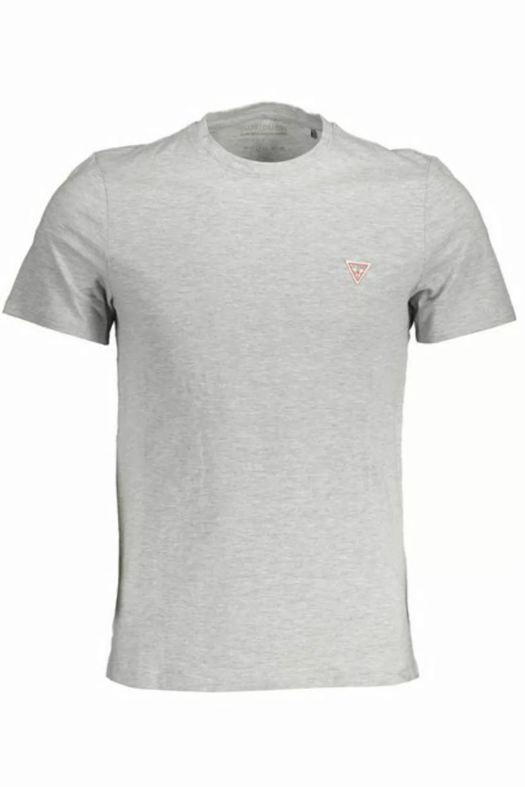 GUESS JEANS T-Shirt Grau T-Shirt Herren Slim Fit Kurzarm mit Rundhals günstig online kaufen