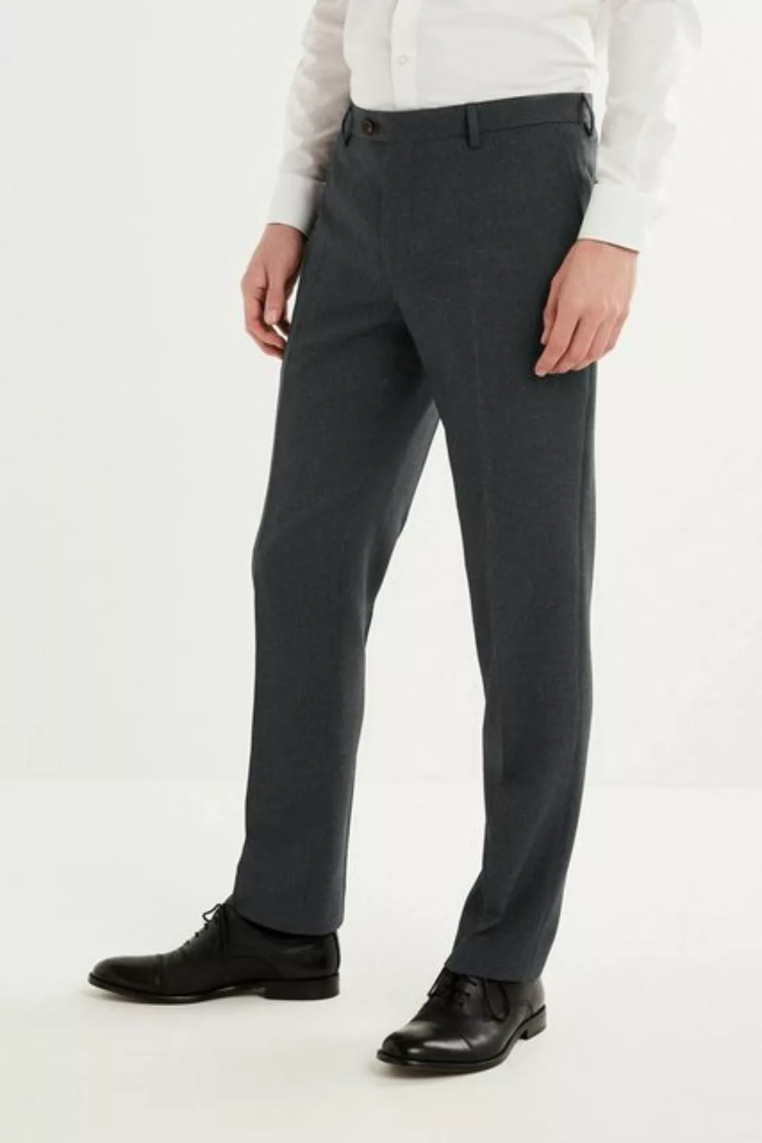 Next Anzughose Slim Fit Anzug mit Hahnentrittmuster: Hose (1-tlg) günstig online kaufen
