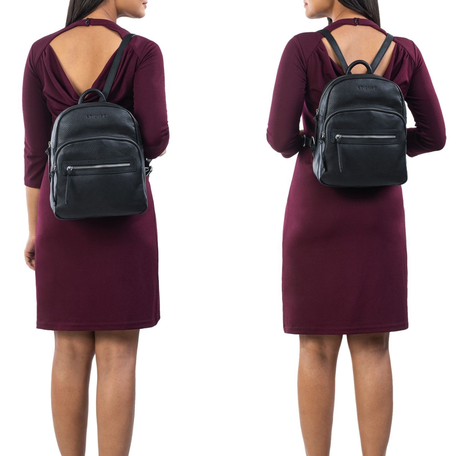 STILORD Cityrucksack "Alba" Kleiner Leder Rucksack günstig online kaufen