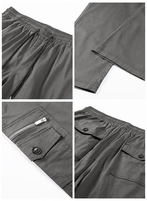 JMIERR Cargohose Herren Cargohose Baumwolle Outdoorhose Lange Baggy Freizei günstig online kaufen