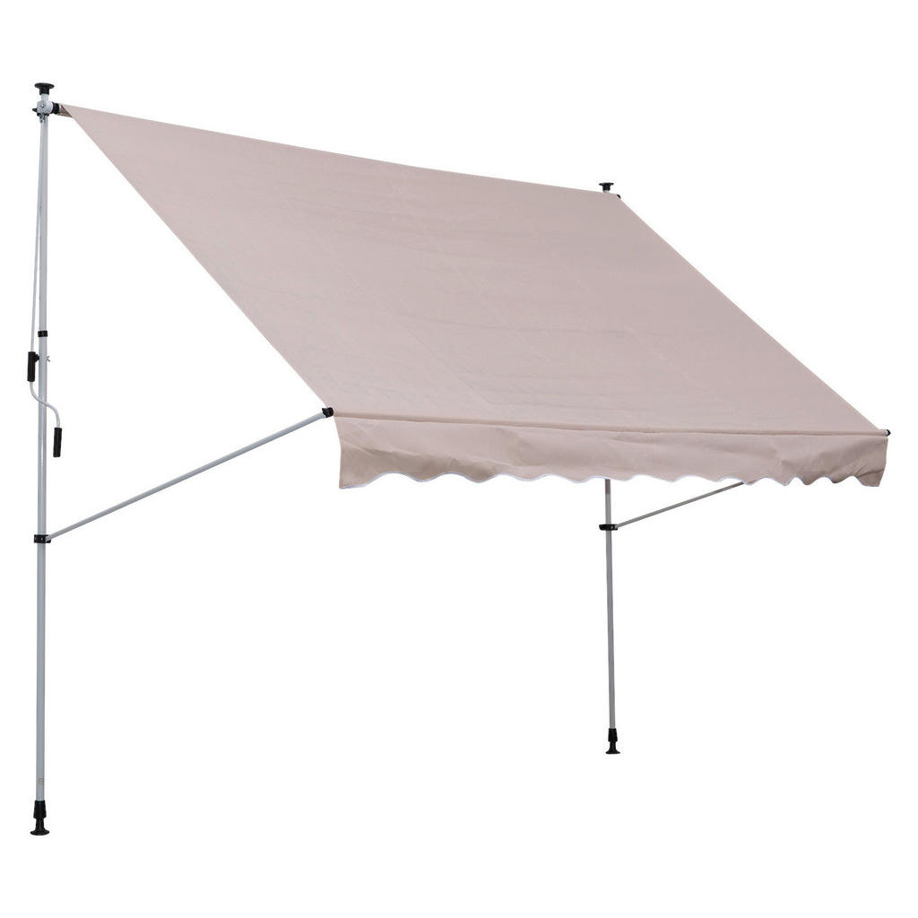 Klemm-Markise beige B/H/L: ca. 300x280x150 cm günstig online kaufen