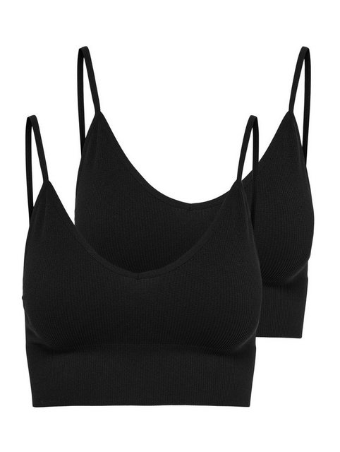 ONLY Shirttop Top Oberteil Spaghetti Bustier Bralette Nahtlos 2er Pack (2-t günstig online kaufen