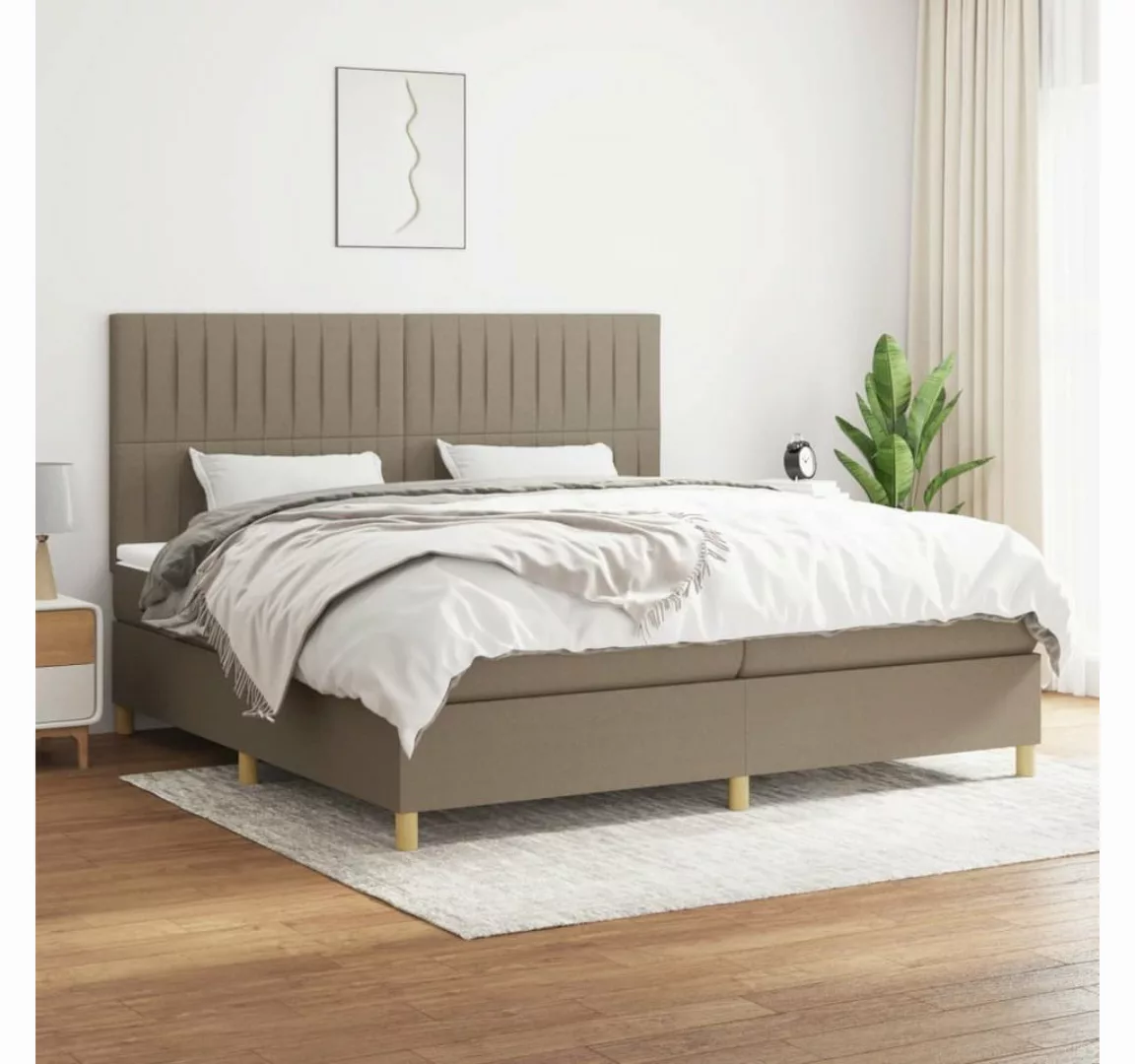 vidaXL Boxspringbett Bett Boxspringbett mit Matratze Stoff (200 x 200 cm, T günstig online kaufen