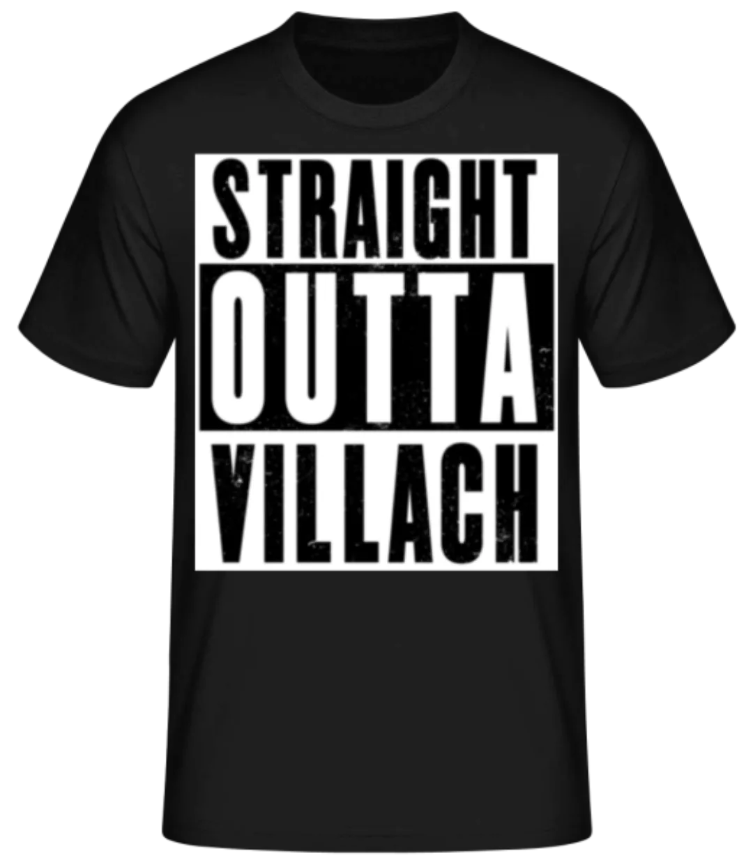 Straight Outta Villach Black · Männer Basic T-Shirt günstig online kaufen