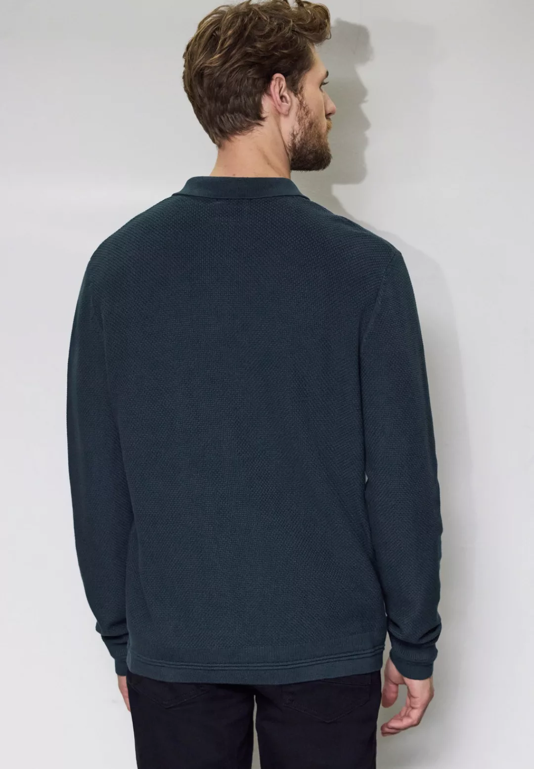 STREET ONE MEN Strickpullover, mit grober Struktur günstig online kaufen