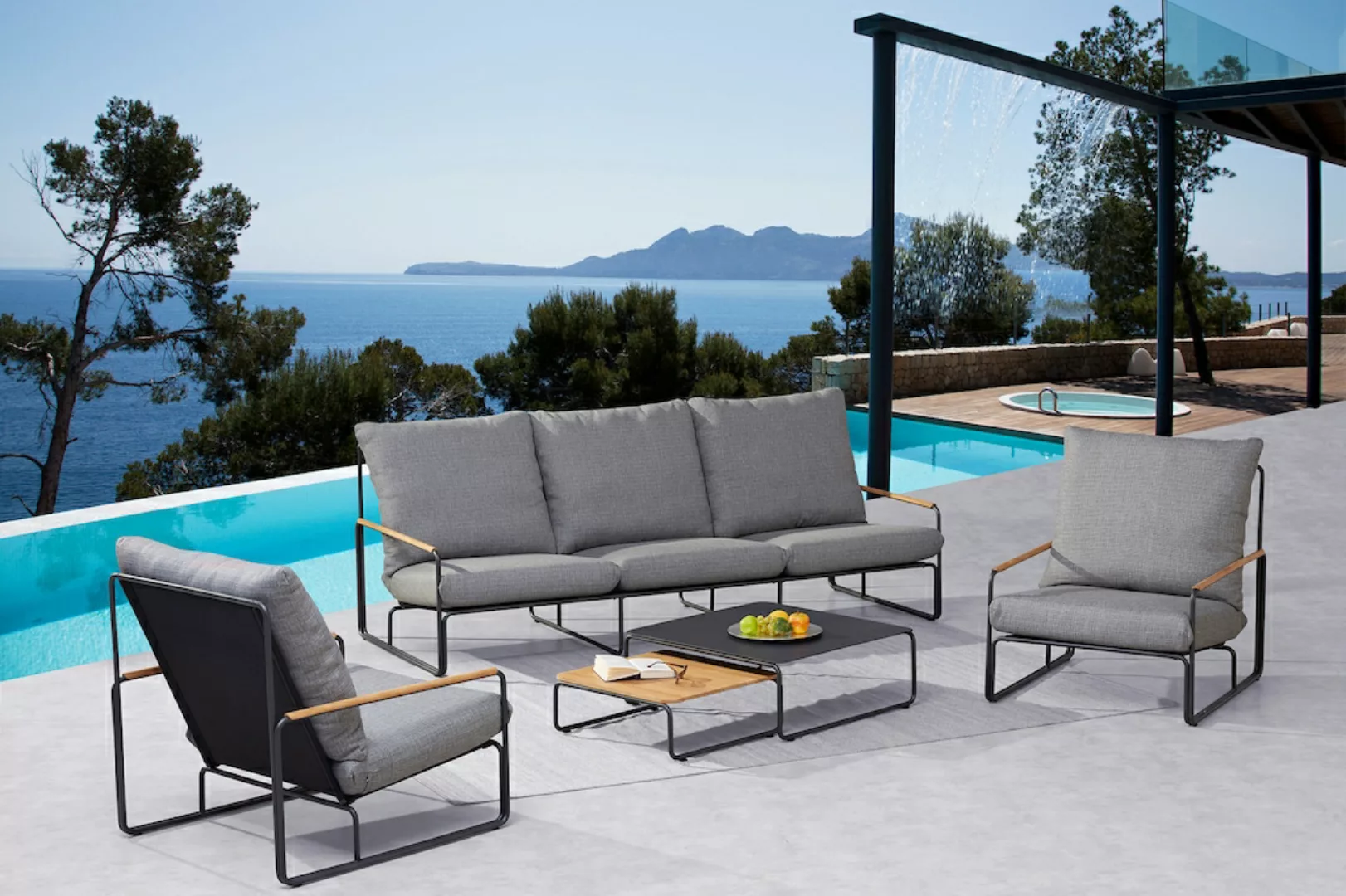 Best Gartenlounge-Set "Portofino", (5 tlg.), 5-tlg. Lounge-Gruppe Portofino günstig online kaufen