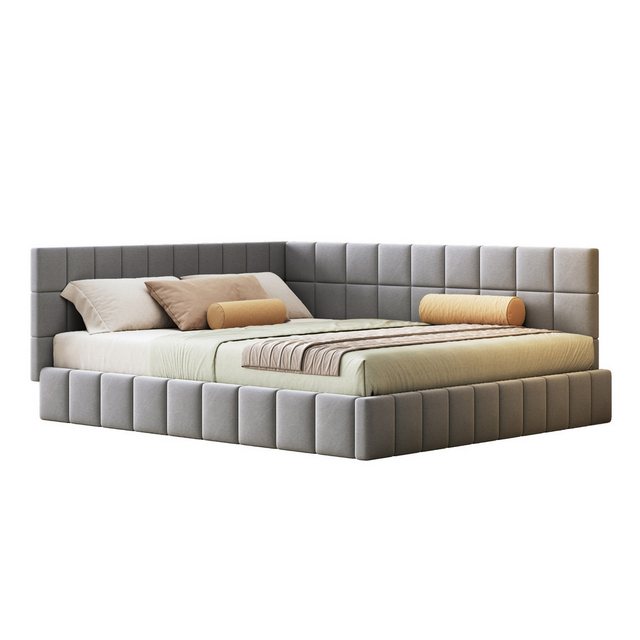 BlingBin Schlafsofa Polsterbett Daybett Doppelbett, 1er Set 1 Teile, mit La günstig online kaufen