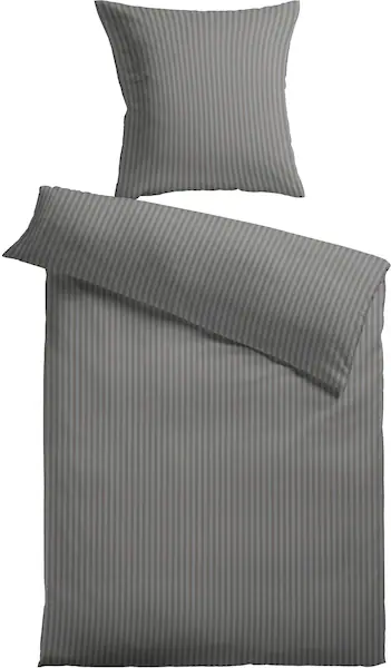 KiNZLER Bettwäsche Damast-Streifen, Damast, 2 teilig, günstig online kaufen